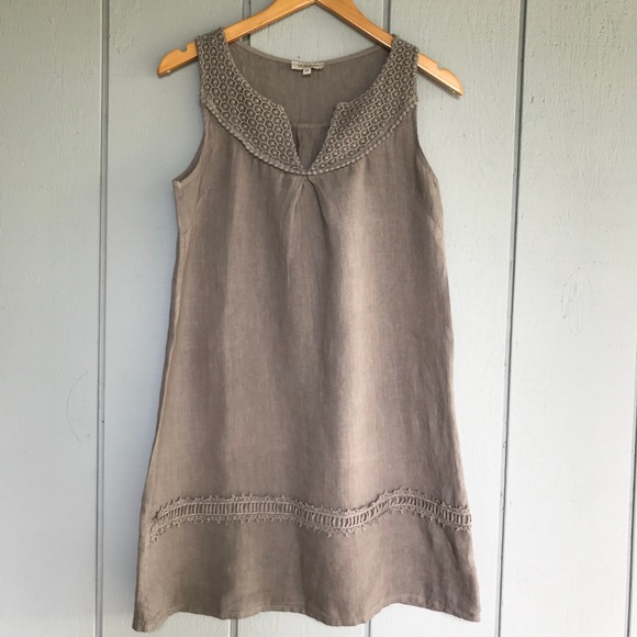 via signoria linen dress